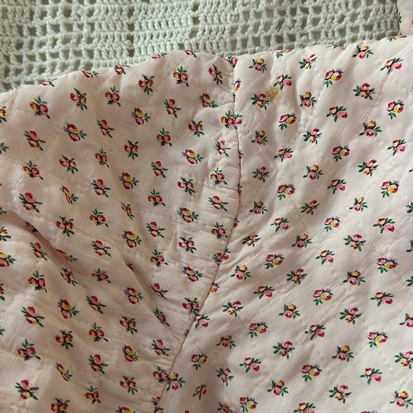Precious Vintage Handmade Pink Floral Quilted Pajama Set - Picture 6 of 6